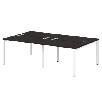 Бенч-система на 4 рабочих места S-141 Сентида - Sentida (Восприятие) цвет Дуб Честерфилд