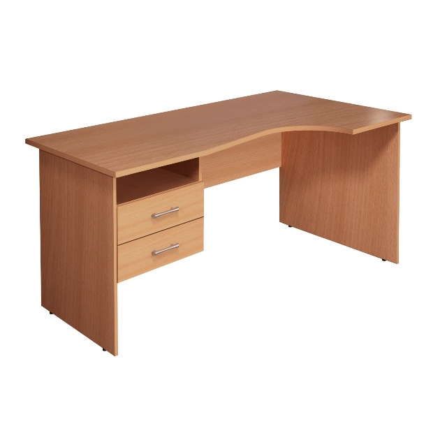 Стол с тумбой Монолит эргономичный КМ75