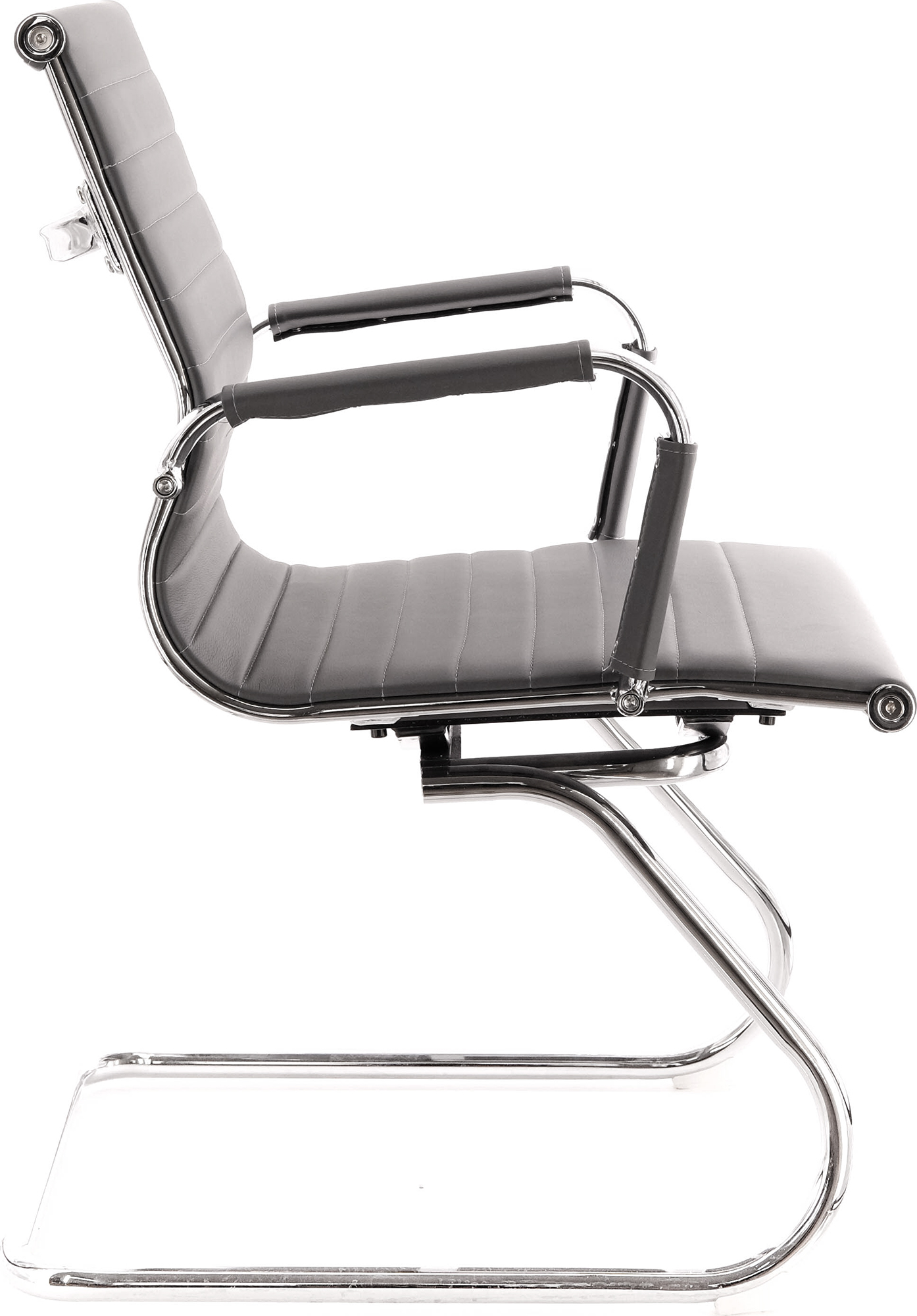 Кресло для посетителей Everprof Leo CF Экокожа Серый