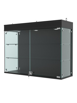 Витрина "АТРИУМ" настенная №3А-1Г, Черный