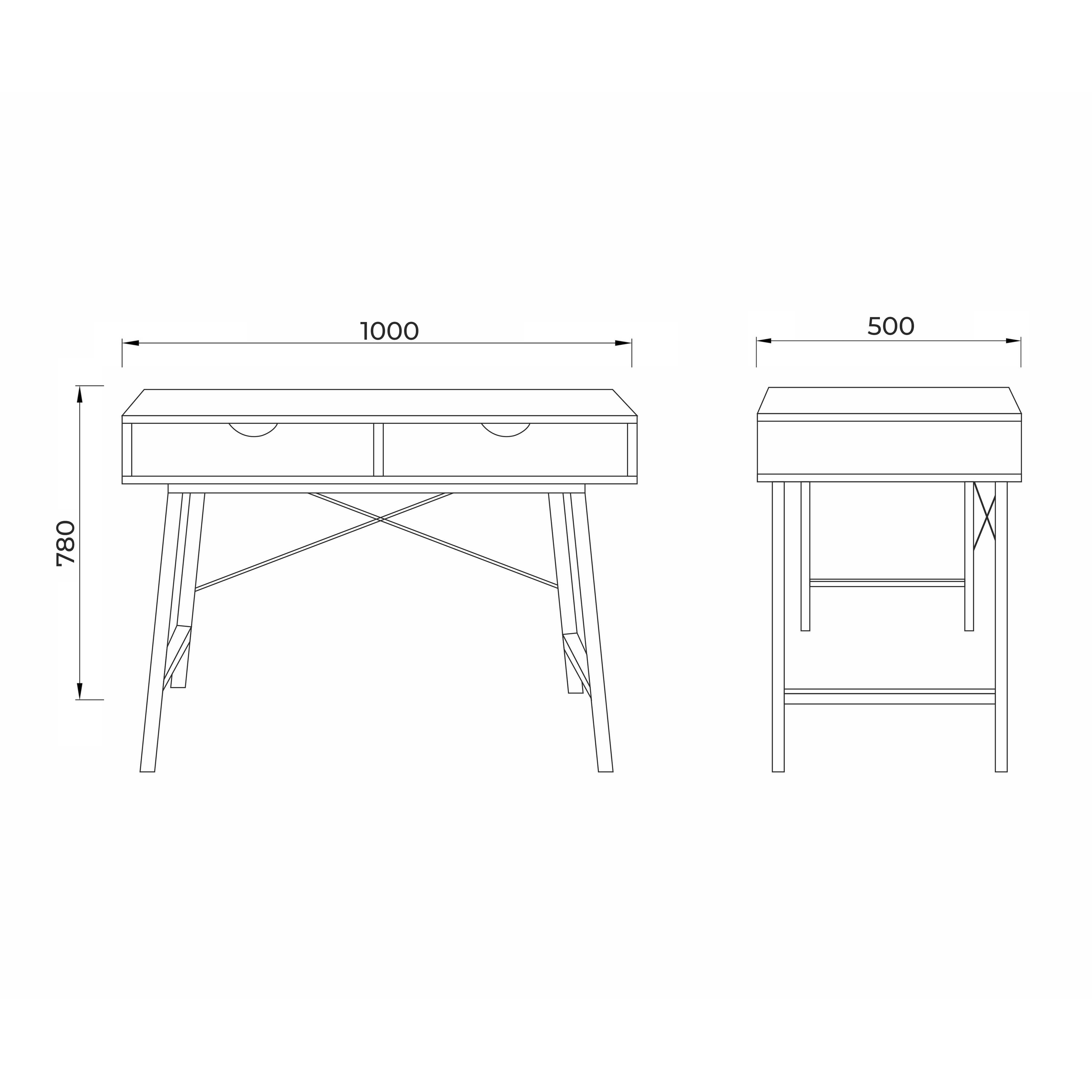 Стол письменный Agat, белый, лдсп