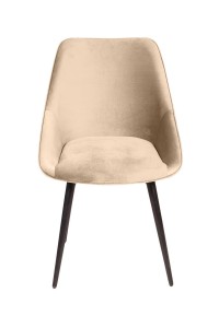 Стул Нео ромб, поворотный на 360 градусов, бархат бежевый 5 /опора конус