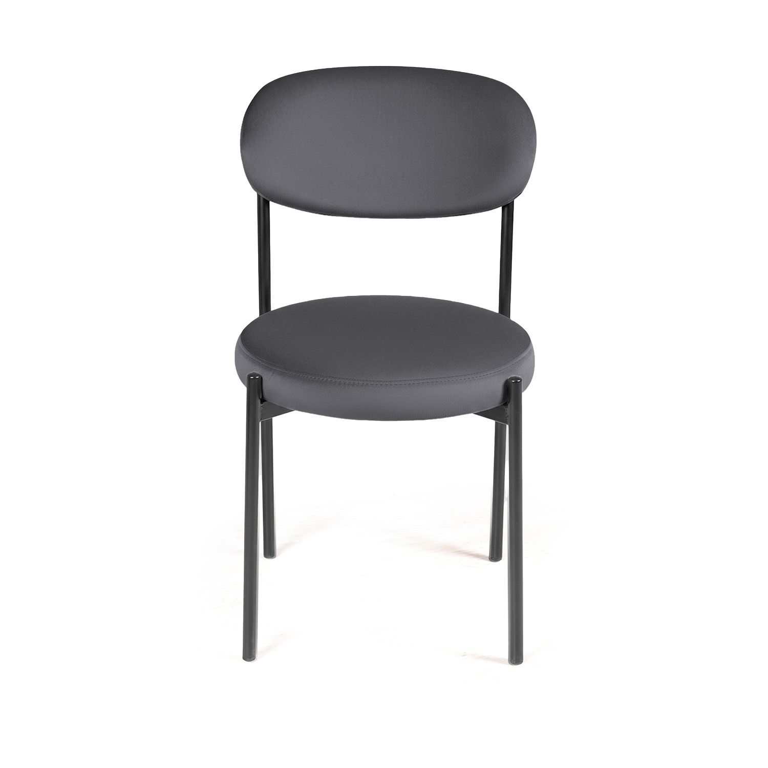 Стул Мейсон, бархат серый 27