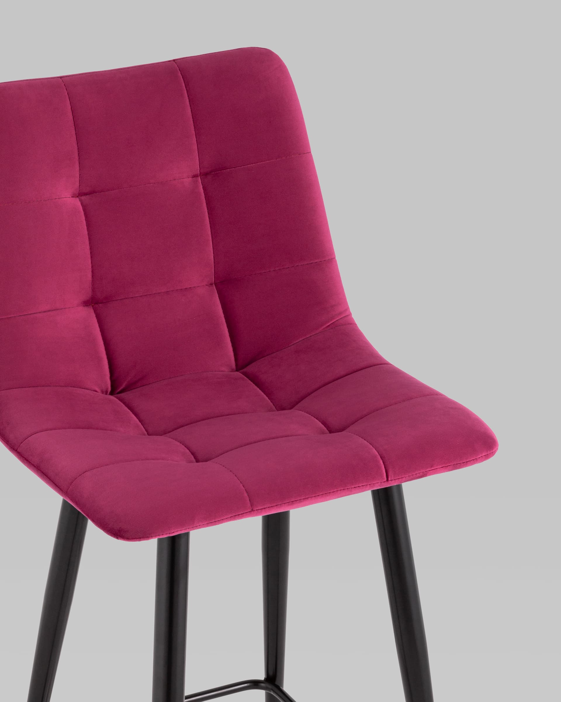 Стул полубарный Джанго велюр винный 2 шт.