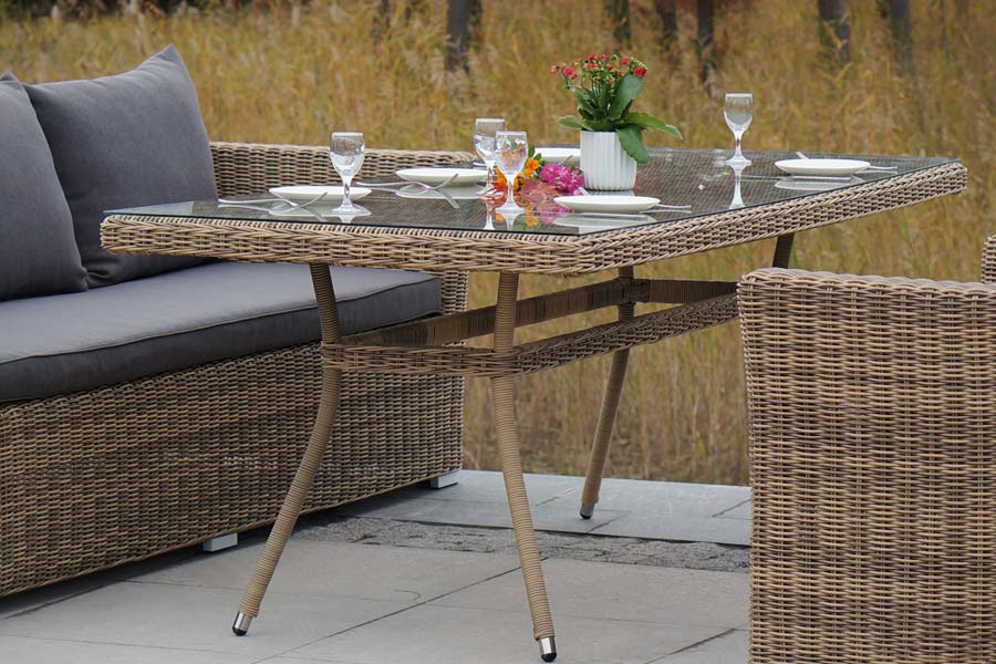 "Моккачино" обеденная группа из искусственного ротанга