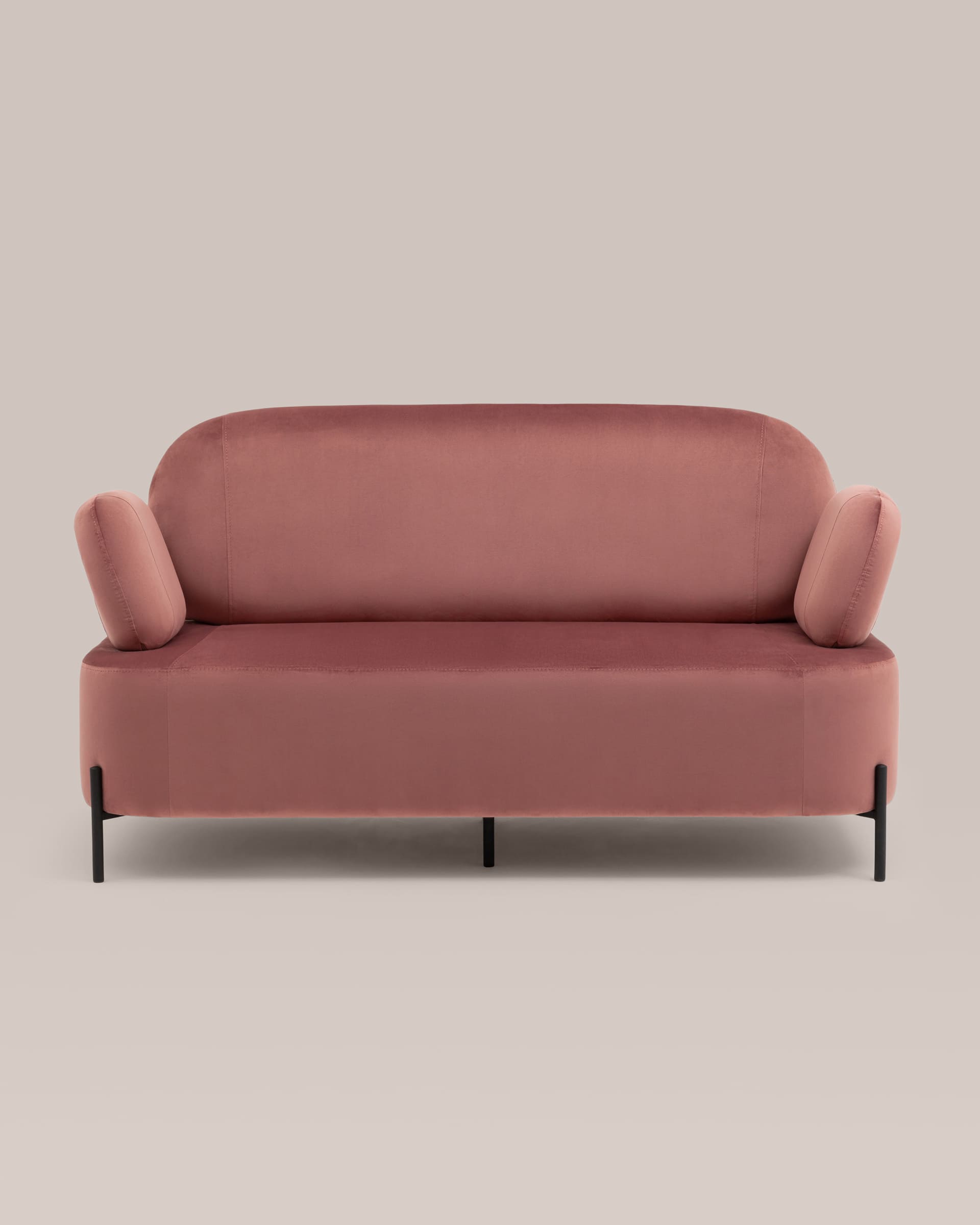 Диван Кэнди велюр пыльно-розовый