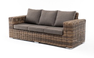 "Палермо" диван из искусственного ротанга трехместный