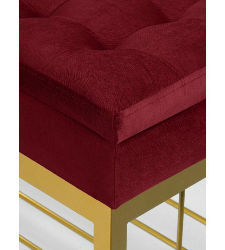 Банкетка Н-76 (золото/красный)