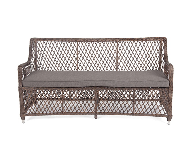 "Латте" диван двухместный из искусственного ротанга