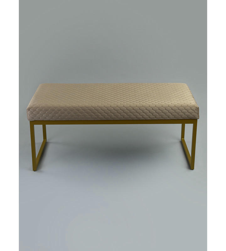 Банкетка Марсей 95-44 (светло-коричневый/золото)