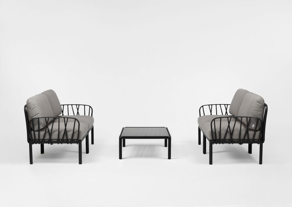 Столик пластиковый кофейный Komodo Tavolino антрацит