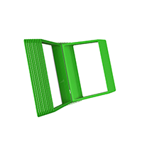 АККОРД-02.А4Gr.Gn Демосистема 20 зеленых панелей А4 серая настенная