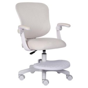 Кресло детское с подставкой для ног BRABIX "Sky MG-206", велюр, бежевое, 533156