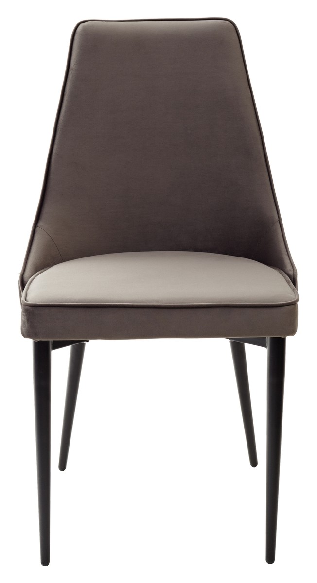 Стул НЕПАЛ (NEPAL-P) ГРАФИТ #14, велюр/ черный каркас