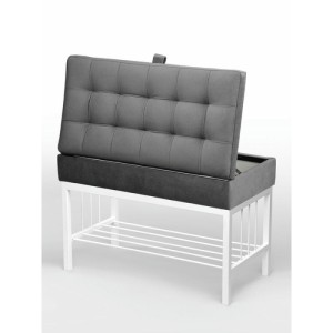 Банкетка Н-76 (белый/серый)