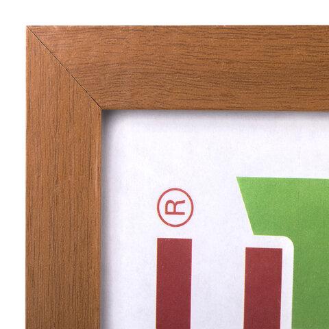 Рамка 30*40 см "миланский орех" STAFF "Grand", багет 18 мм, стекло, МДФ, 391201