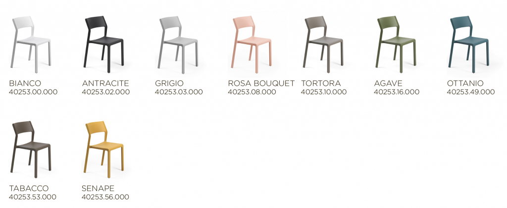Стул пластиковый Trill Bistrot розовый