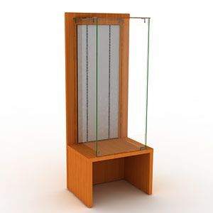 OVG60-H160-VNF \ Витрина закрытая со стойками NeoFix арт.FIN.V.60.S.NF.00 Артикул скопирован