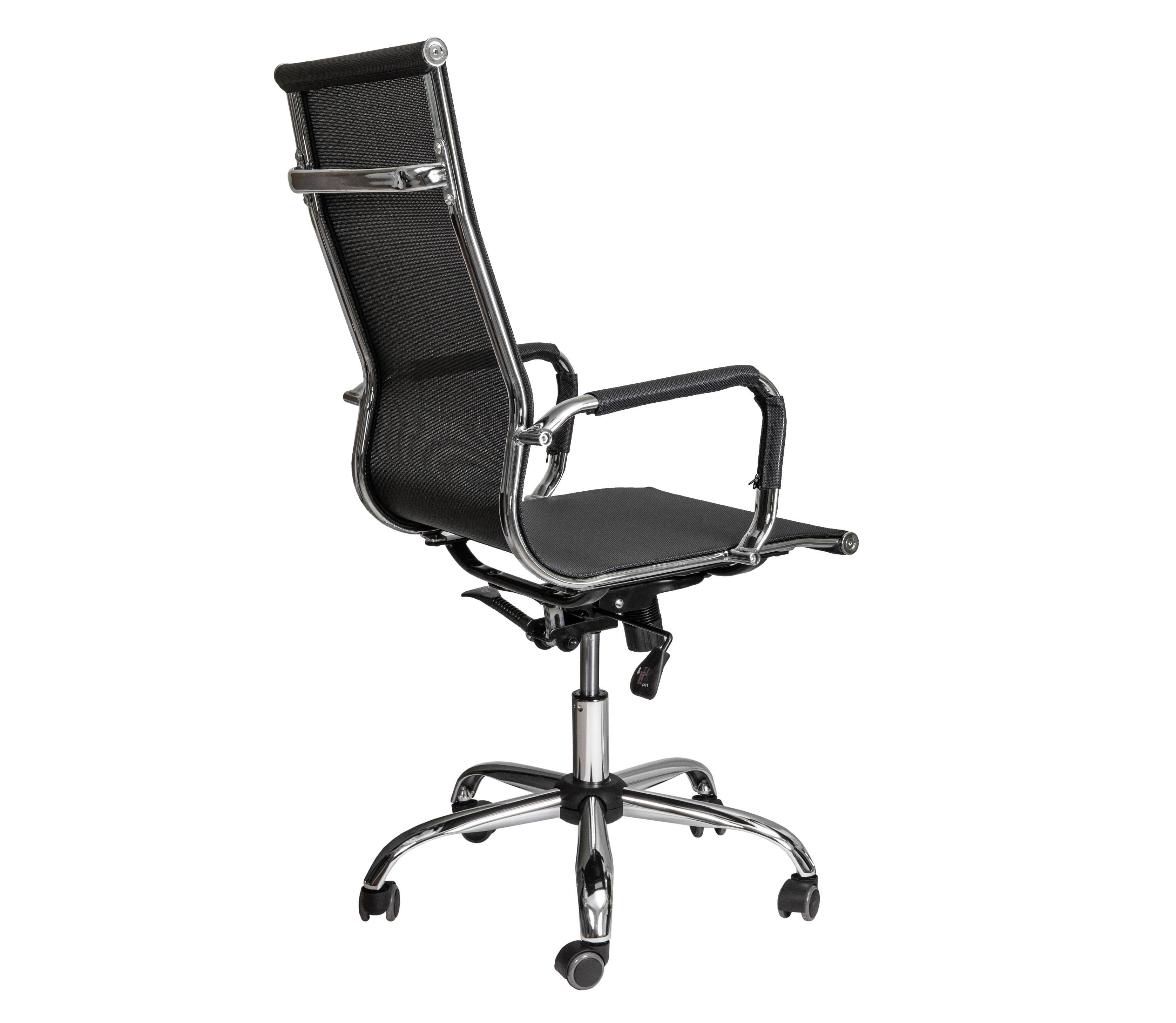 Кресло поворотное Opera, чёрный, армированная сетка