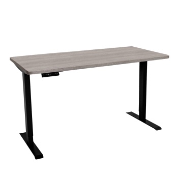 Стол с регулировкой высоты электрический LuxAlto LA-T33-2AR2 черный/дуб бежево-серый ЛДСП 140*60*2.5