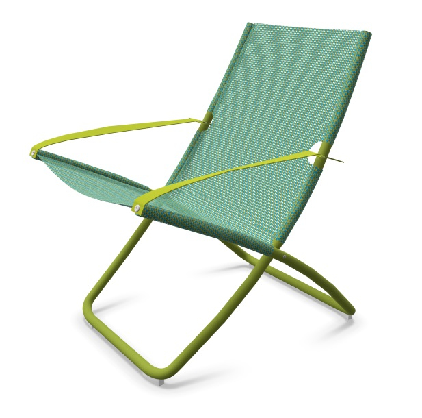 Кресло-шезлонг металлическое Snooze зеленый, мятный