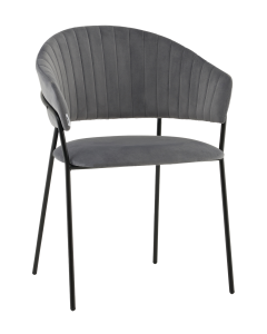 Стул Бруно NEW велюр серый