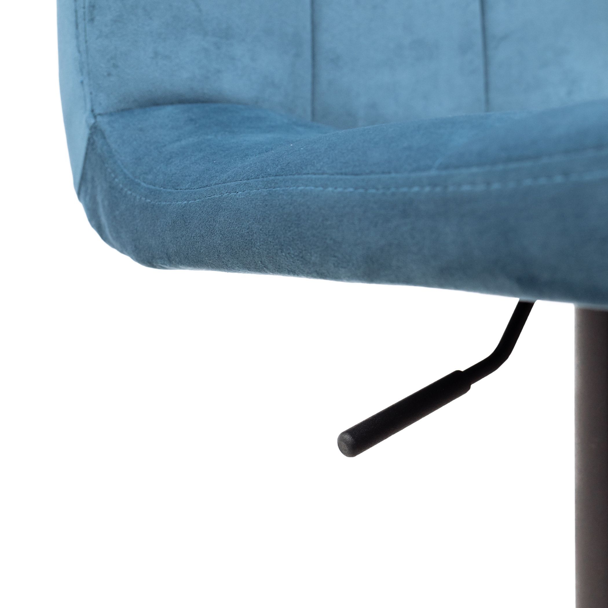 Стул барный Amazon, темно-лазурный, велюр