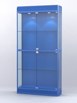 Витрина "АЛПРО" №3-300-1 (задняя стенка - ДВП), Синий