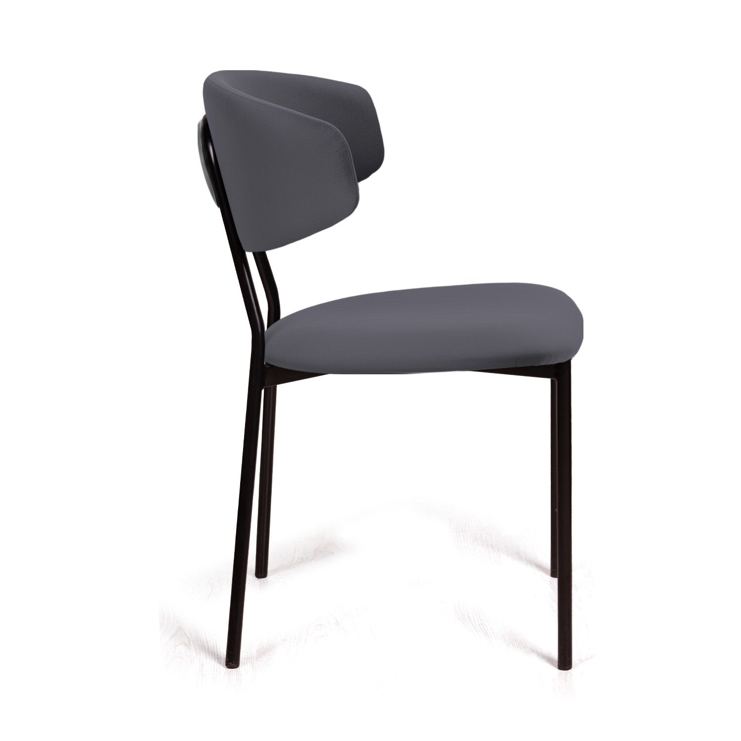 Стул Brad, бархат серый 27