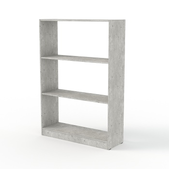 Стеллаж островной №1300-300мм, Метрополитан Грей