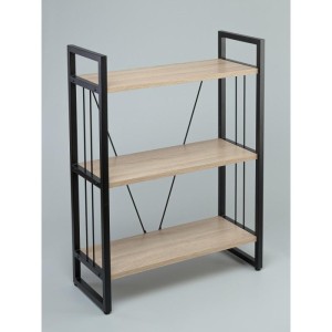 Мс-1 Стеллаж металлический в стиле "Лофт" (дуб сонома)