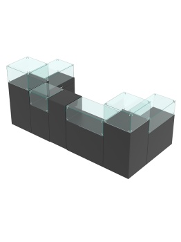 Комплект прилавков "РИВОЛИ" №3, Черный