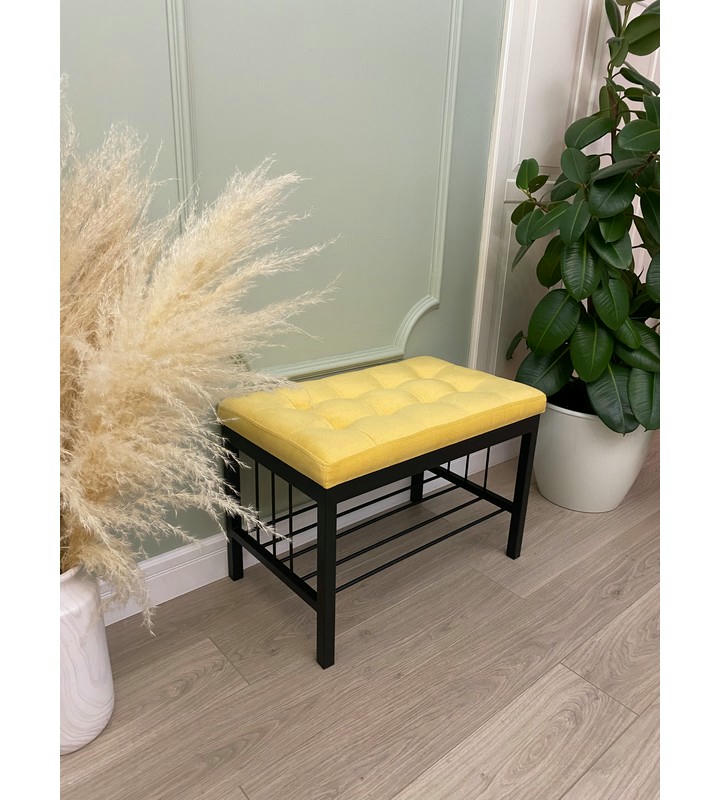 Банкетка Сканди-60 (желтый/черный)