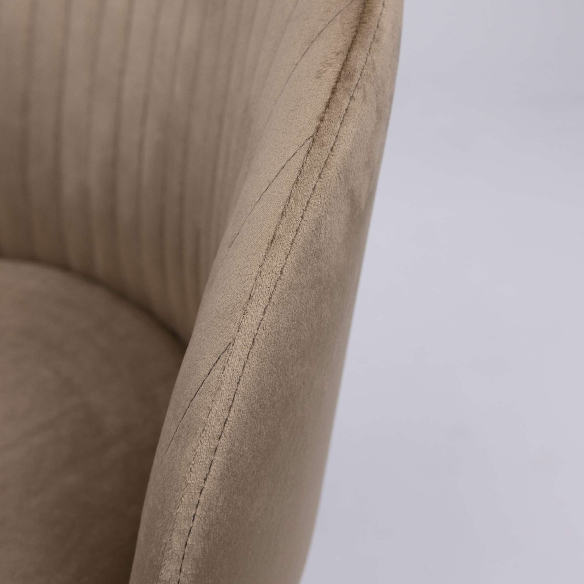 Кресло поворотное Sirena, бежевый, велюр