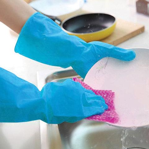 Перчатки нитриловые многоразовые, ГИПОАЛЕРГЕННЫЕ LAIMA ПРОЧНЫЕ, хлопчатобумажное напыление, размер М (средний), 604998