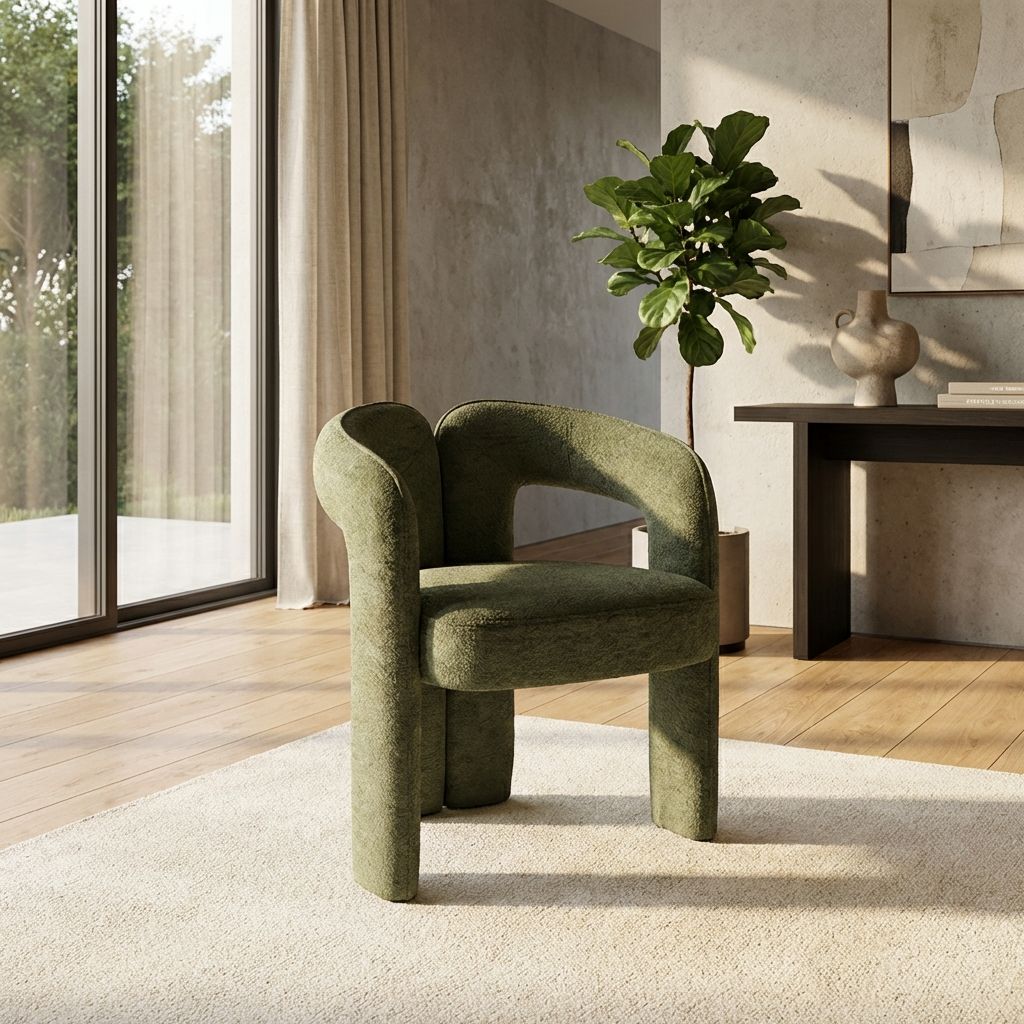 Полукресло Энджи, микромех Plush green