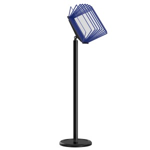 МАЧТА-03.А4.Bk/Bu Демосистема напольная черная 10 синих панелей А4