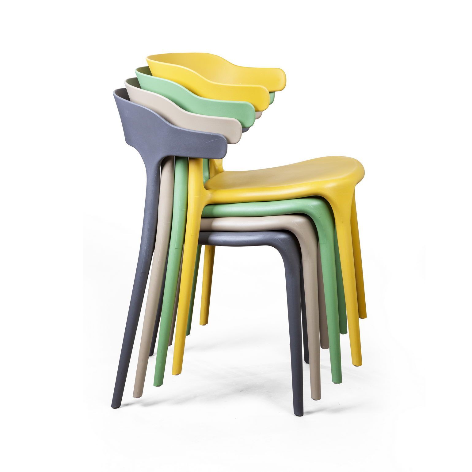 Стул Лео, первичный пластик белый