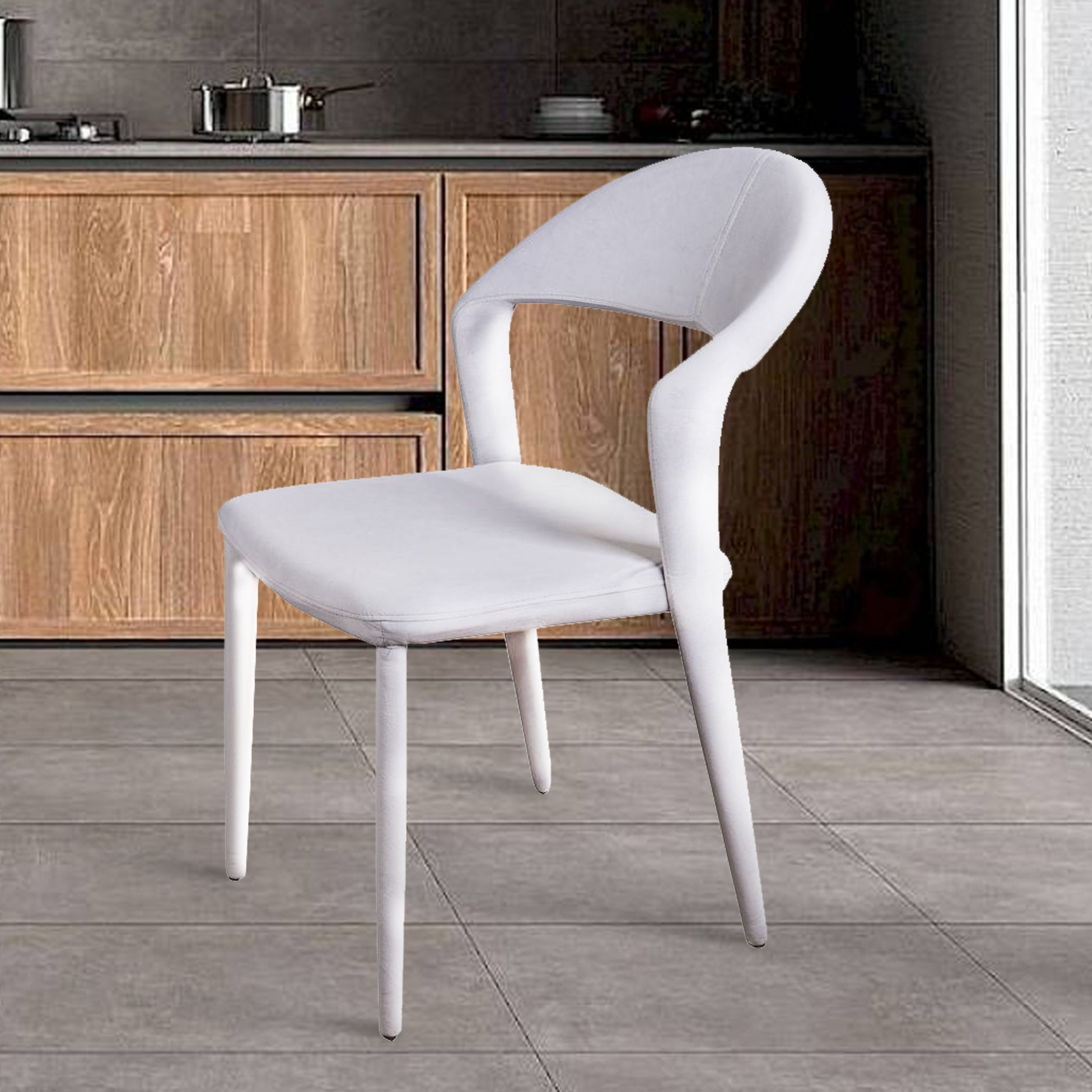 Стул Асти, бархат светло-серый