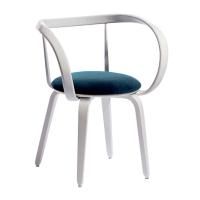 Стул Ува L, голубой/ белый