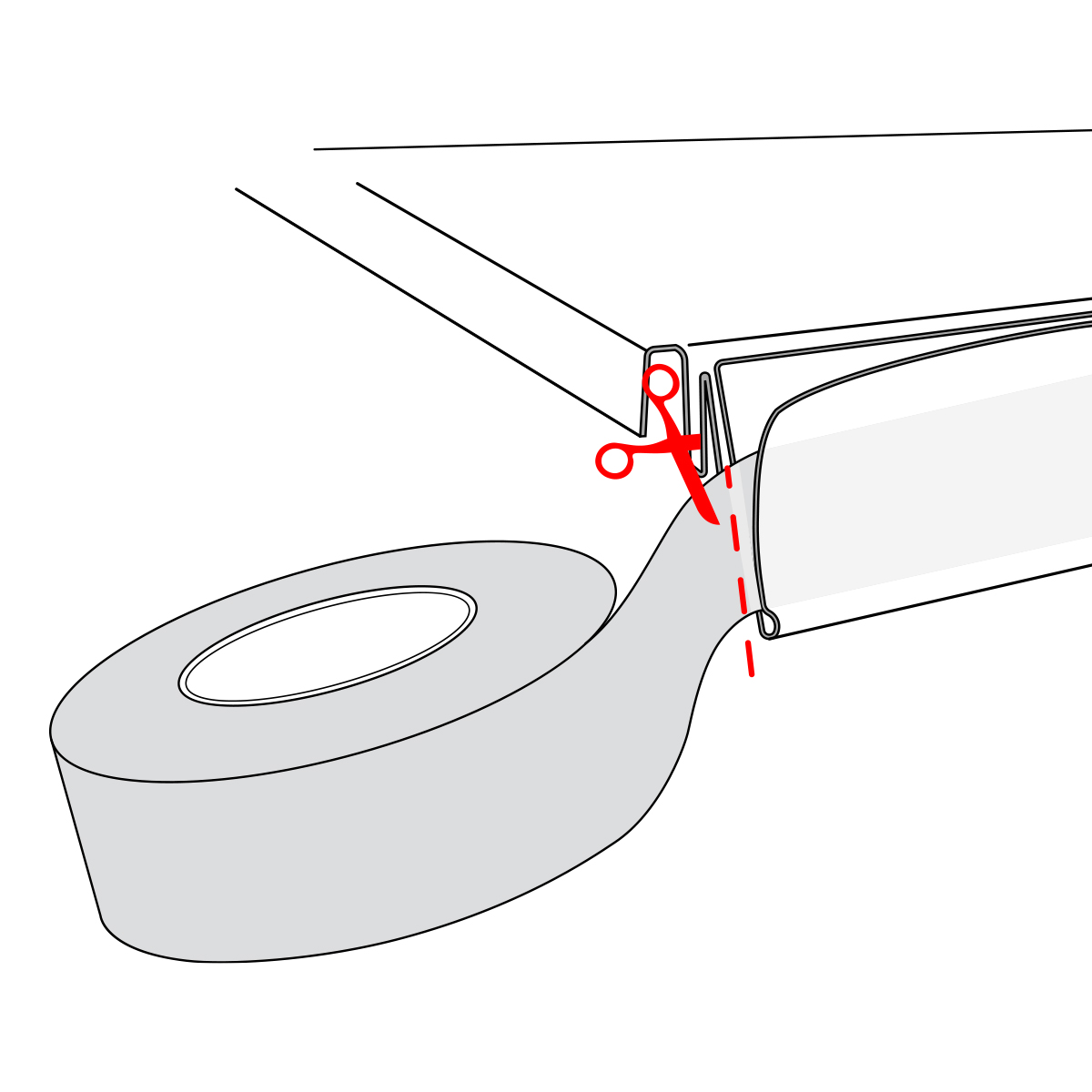 Вставка в ценникодержатель COLOR-INSERT39 желтая, 100 метров