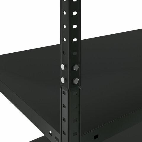 Стеллаж металлический BRABIX "ГРАФИТ MS KD-185/40/70-5", лофт, 1850х700х400 мм, 5 полок, 291268, S240BR124593