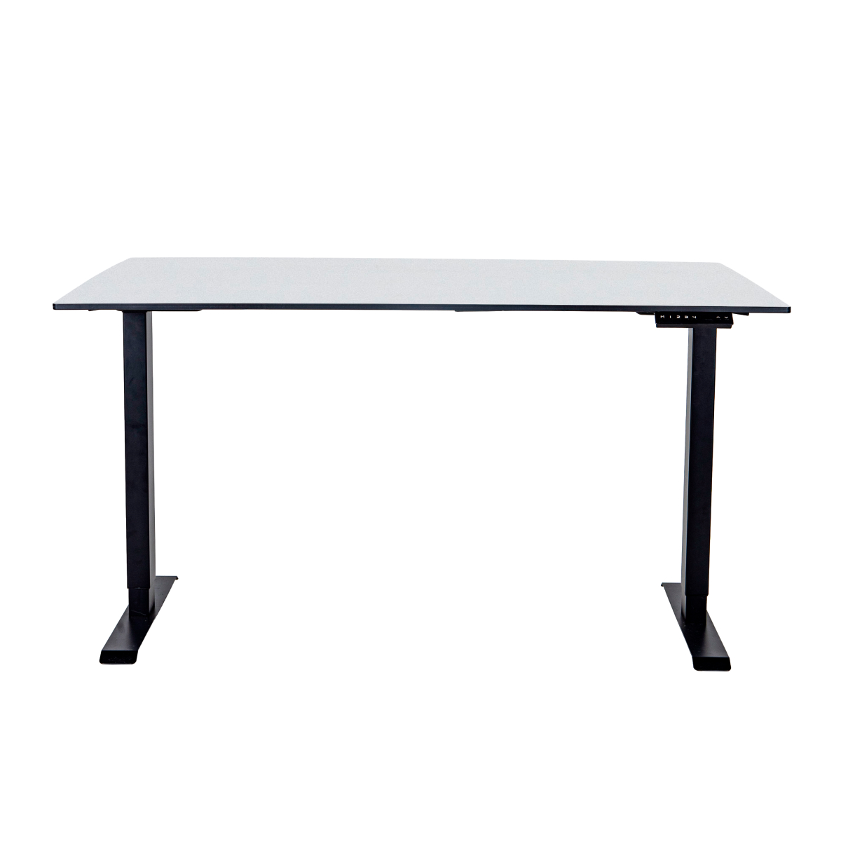 Стол регулируемый электрический LuxAlto LA-H33-2AR2 черный/белый HPL 180*90*1,2