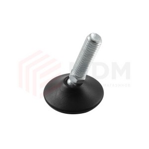 Ножка на подвижном шарнире, M10x30, D-40, черная