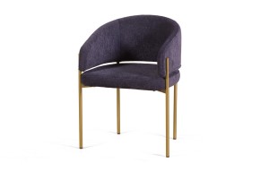 Стул Николь, мех Plush 16 mistic  / опоры шампань