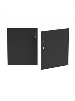 Комплект дверок для прилавка "ЭКОНОМ" №7 шириной 900мм (низкие), Черный