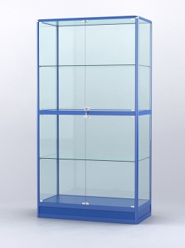 Витрина "АЛПРО" №4-500-2 (задняя стенка - стекло), Синий