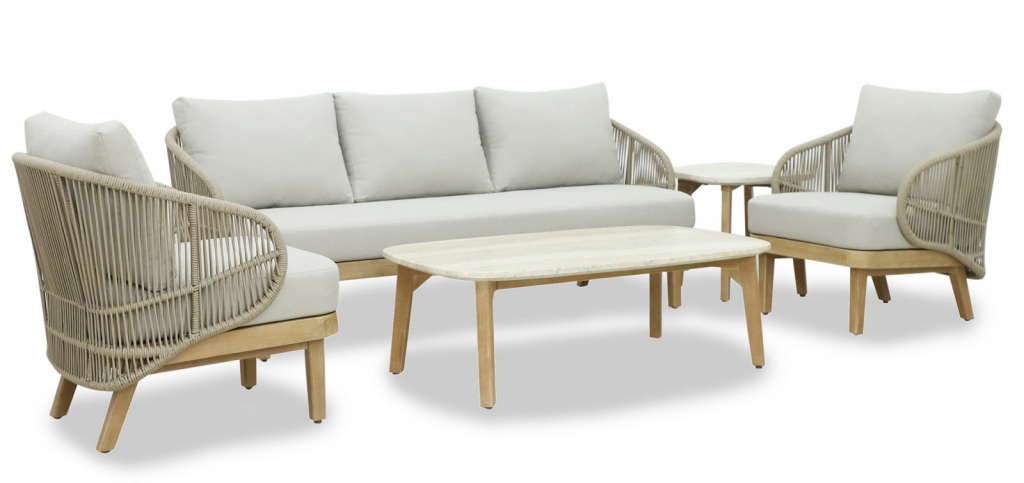 Столик каменный кофейный Mali натуральный