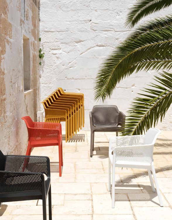 Кресло пластиковое Net антрацит