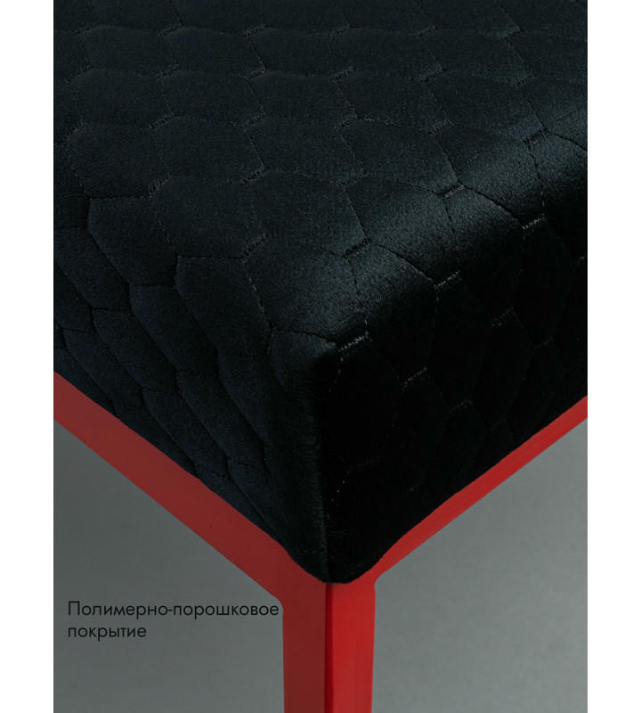 Банкетка Марсей 40-44 (черный/красный)